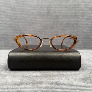 Calvin Klein 142S 578 Tortoise Bronze Oval Y2k Eyeglass Made in Italy 50-21-135